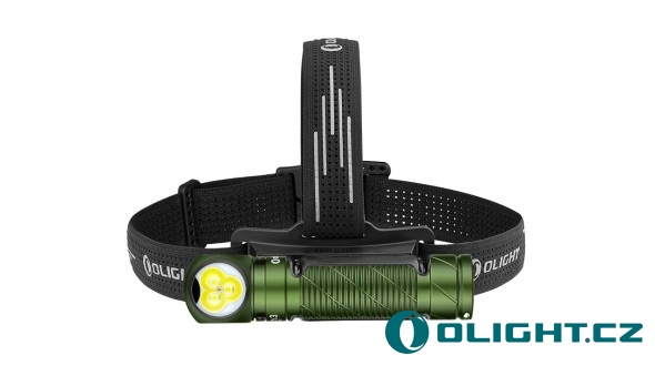 Nabíjecí čelovka Olight Perun 3 - zelená