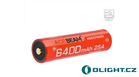 Akumulátor AceBeam USB-C 21700 6400 mAh (Li-Ion)