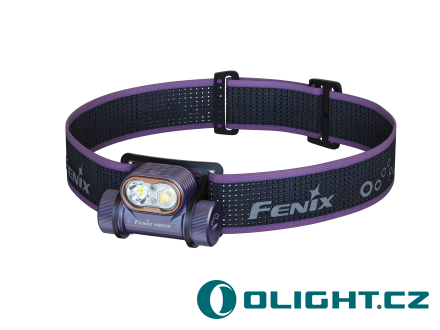 Nabíjecí čelovka Fenix HM55R - tmavě fialová