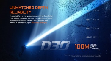 Potápěčská svítilna Acebeam D30