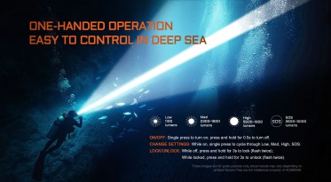 Potápěčská svítilna Acebeam D30