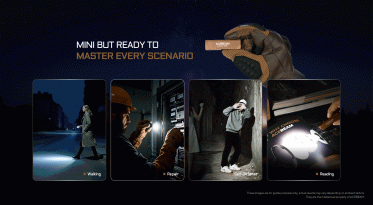 Nabíjecí baterka Acebeam Keylite - červená