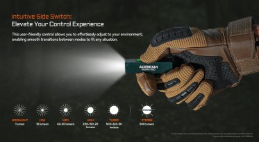 Nabíjecí baterka Acebeam Keylite - červená