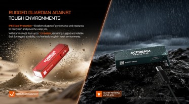 Nabíjecí baterka Acebeam Keylite - červená