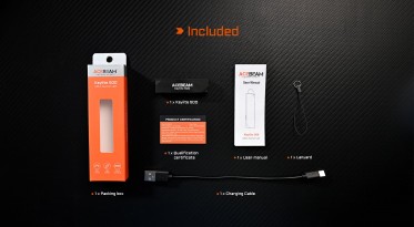 Nabíjecí baterka Acebeam Keylite - červená