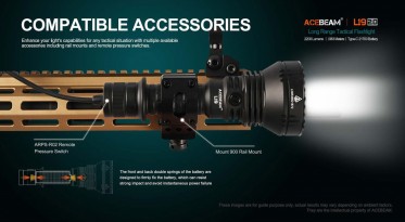 Lovecká svítilna AceBeam L19.2 Osram (zelené světlo)
