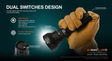 Lovecká svítilna AceBeam L19.2 Osram (zelené světlo)