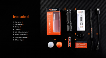 AceBeam TAC AA V2.0 - černá
