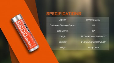 Akumulátor AceBeam 21700 5600mAh (Li-Ion)