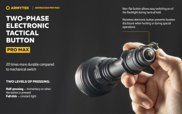 Armytek Barracuda Pro Max Magnet USB PCB White