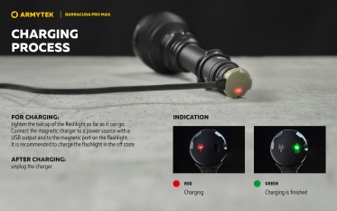 Armytek Barracuda Pro Max Magnet USB PCB White