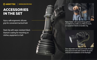 Armytek Barracuda Pro Max Magnet USB PCB White