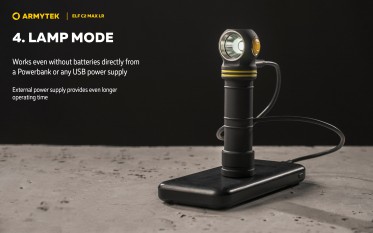 Armytek Elf C2 Max LR USB-C PCB White