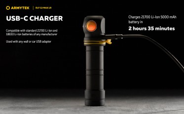 Armytek Elf C2 Max LR USB-C PCB White