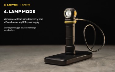 Armytek Elf C2 Max USB-C PCB White