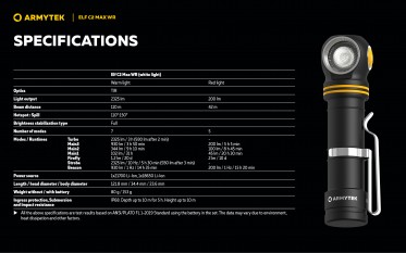 Armytek Elf C2 Max WR USB-C PCB Warm