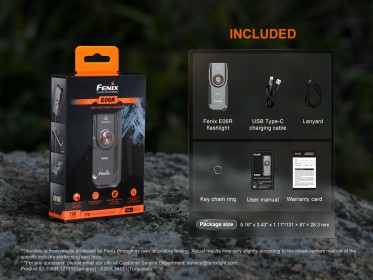 Nabíjecí baterka Fenix E06R - šedá