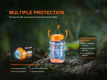 Fenix RCR123A 1050 mAh USB-C (Li-ion)